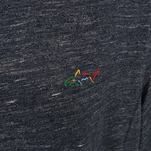 Greg Norman Medium Heathered Navy Blue Short Sleeve T-Shirt NWT - Picture 3 of 4